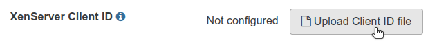 Upload XenServer Client ID